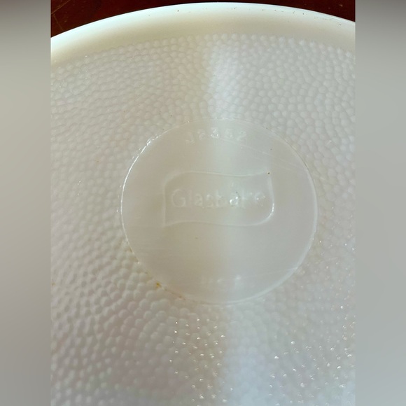 VTG Glasbake Green Daisy Milkglass Divided Oval Serving Baking Dish J2352 - Picture 7 of 7